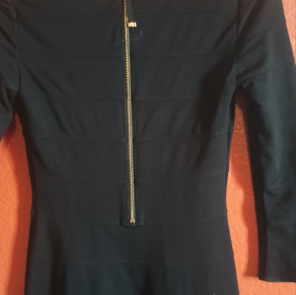 Juicy Couture black scoop neck long sleeve dress - Picture 4 of 9